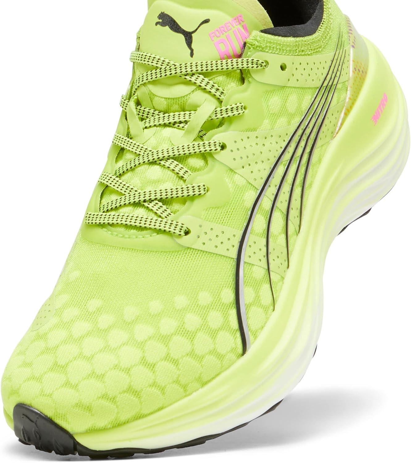 image:imagePUMA Mens Foreverrun Nitro Running Sneakers Shoes BlackLime Black