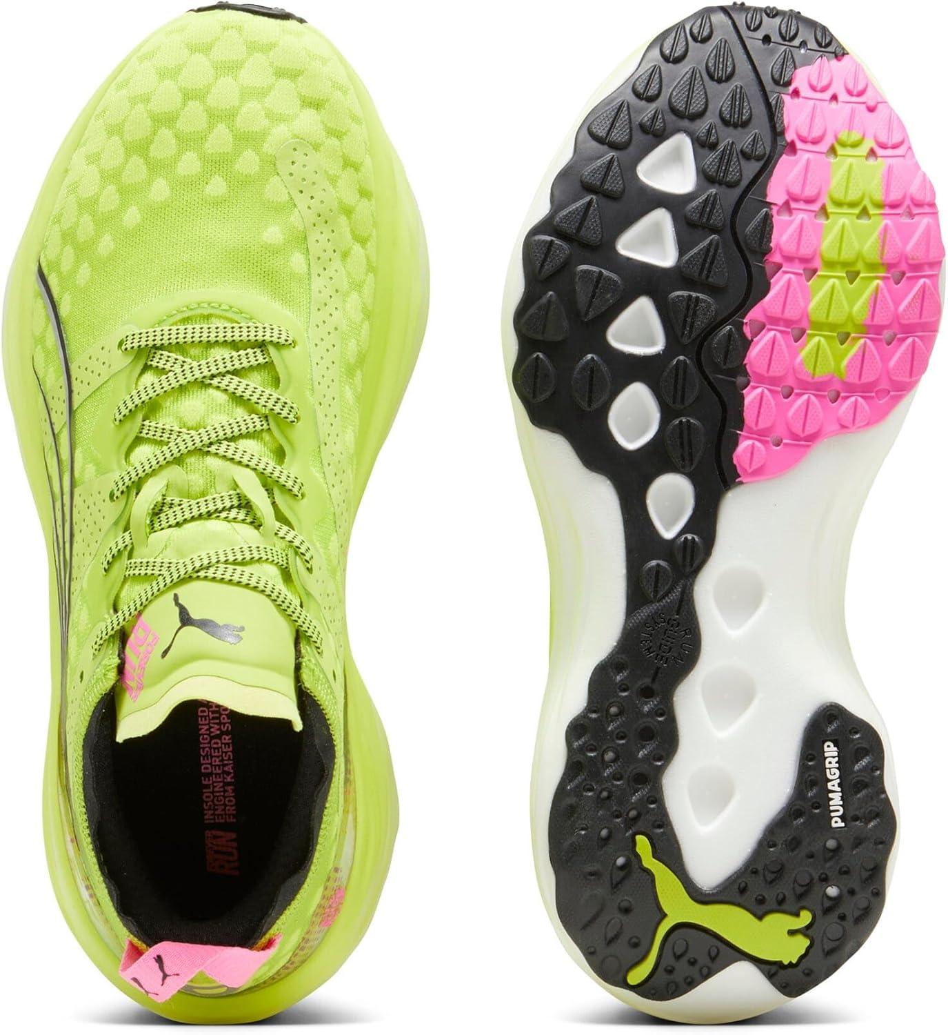 image:imagePUMA Mens Foreverrun Nitro Running Sneakers Shoes BlackLime Black