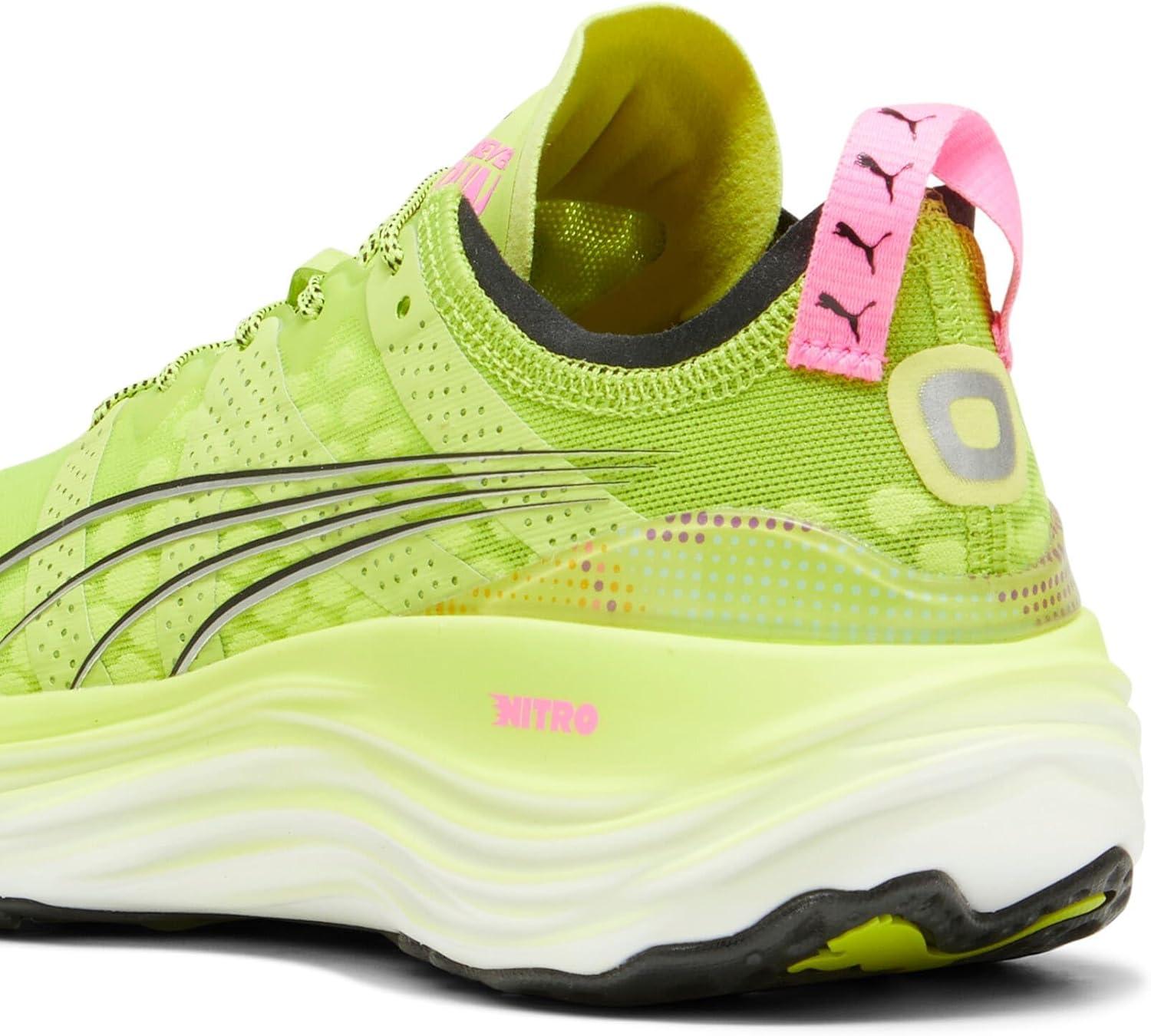 image:imagePUMA Mens Foreverrun Nitro Running Sneakers Shoes BlackLime Black