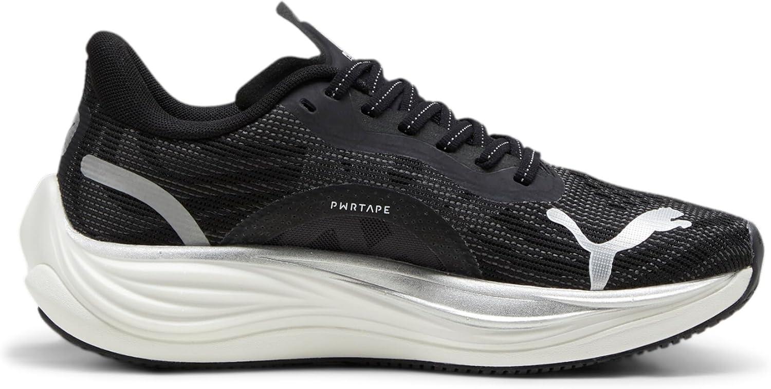 image:imagePuma Womens Velocity Nitro 3 Running ShoesPuma BlackPuma SilverPuma White