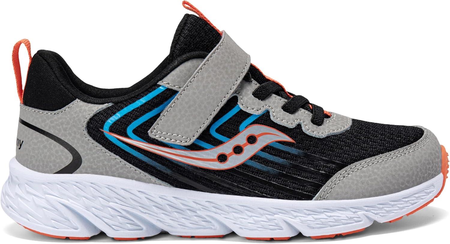 image:imageSaucony Kids Wind 30 Alternative ClosureBlackGrey