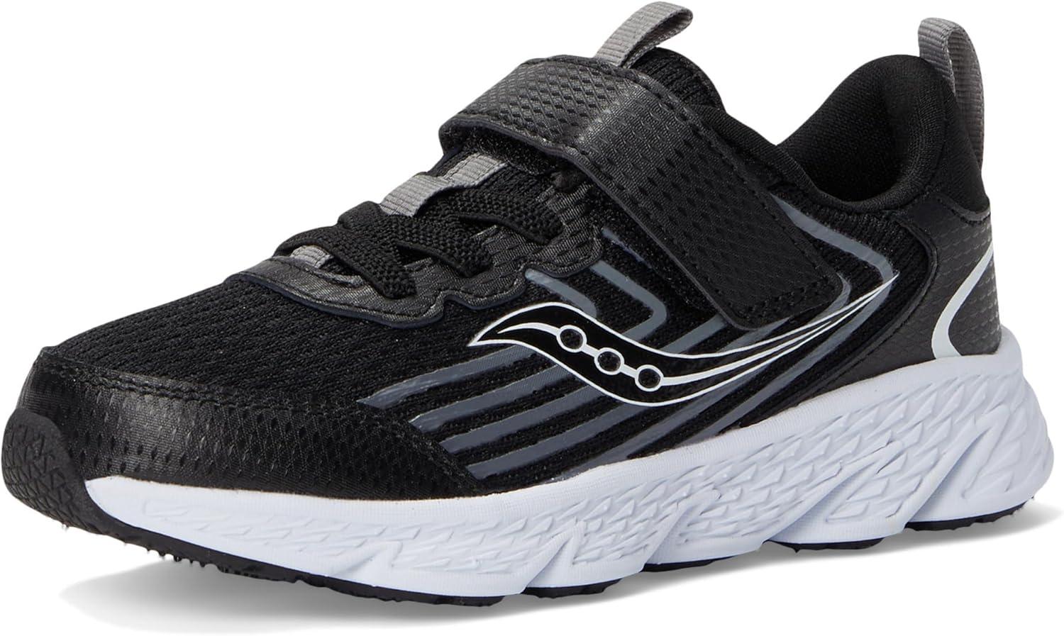 image:imageSaucony Kids Wind 30 Alternative ClosureBlackWhite