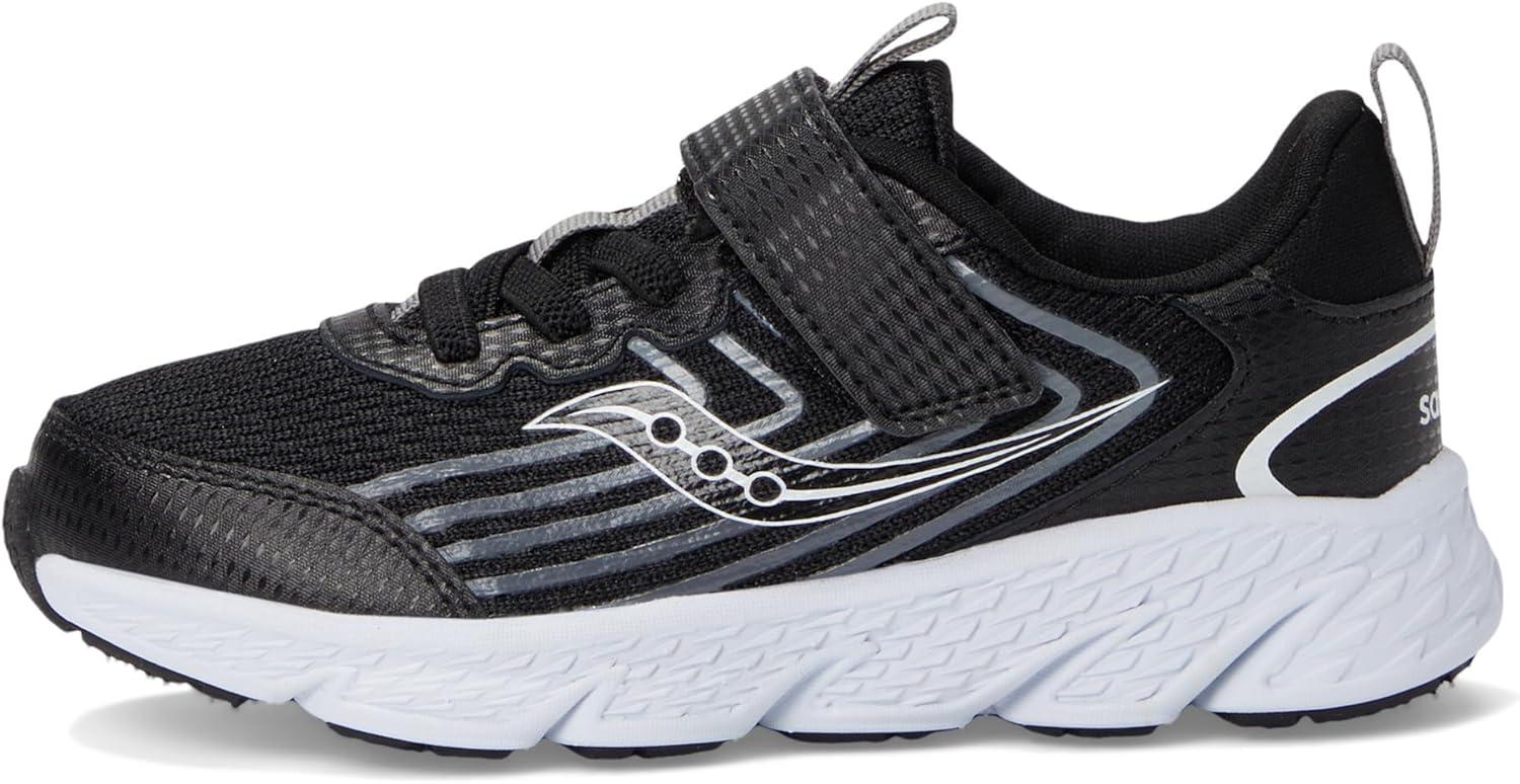 image:imageSaucony Kids Wind 30 Alternative ClosureBlackWhite