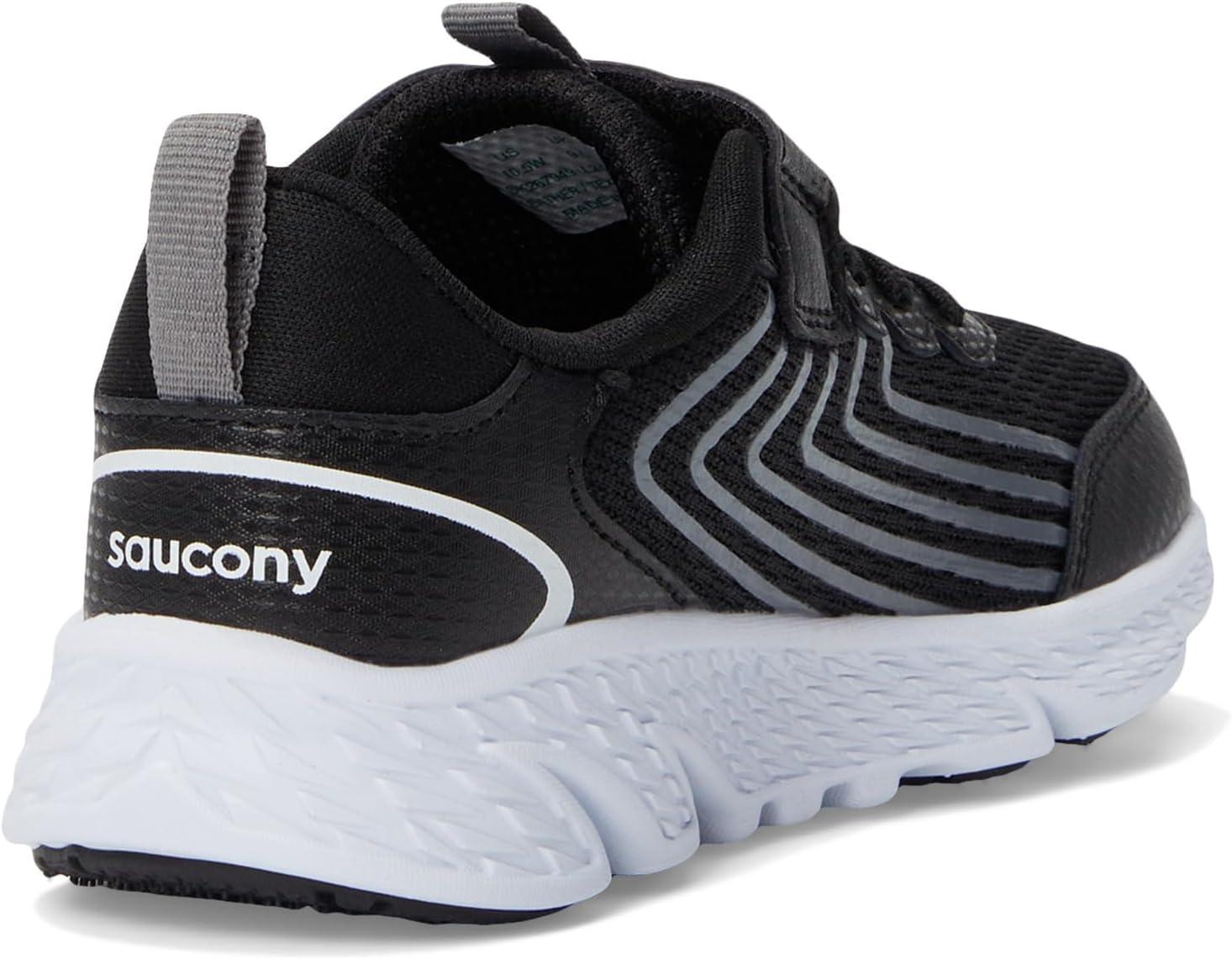 image:imageSaucony Kids Wind 30 Alternative ClosureBlackWhite