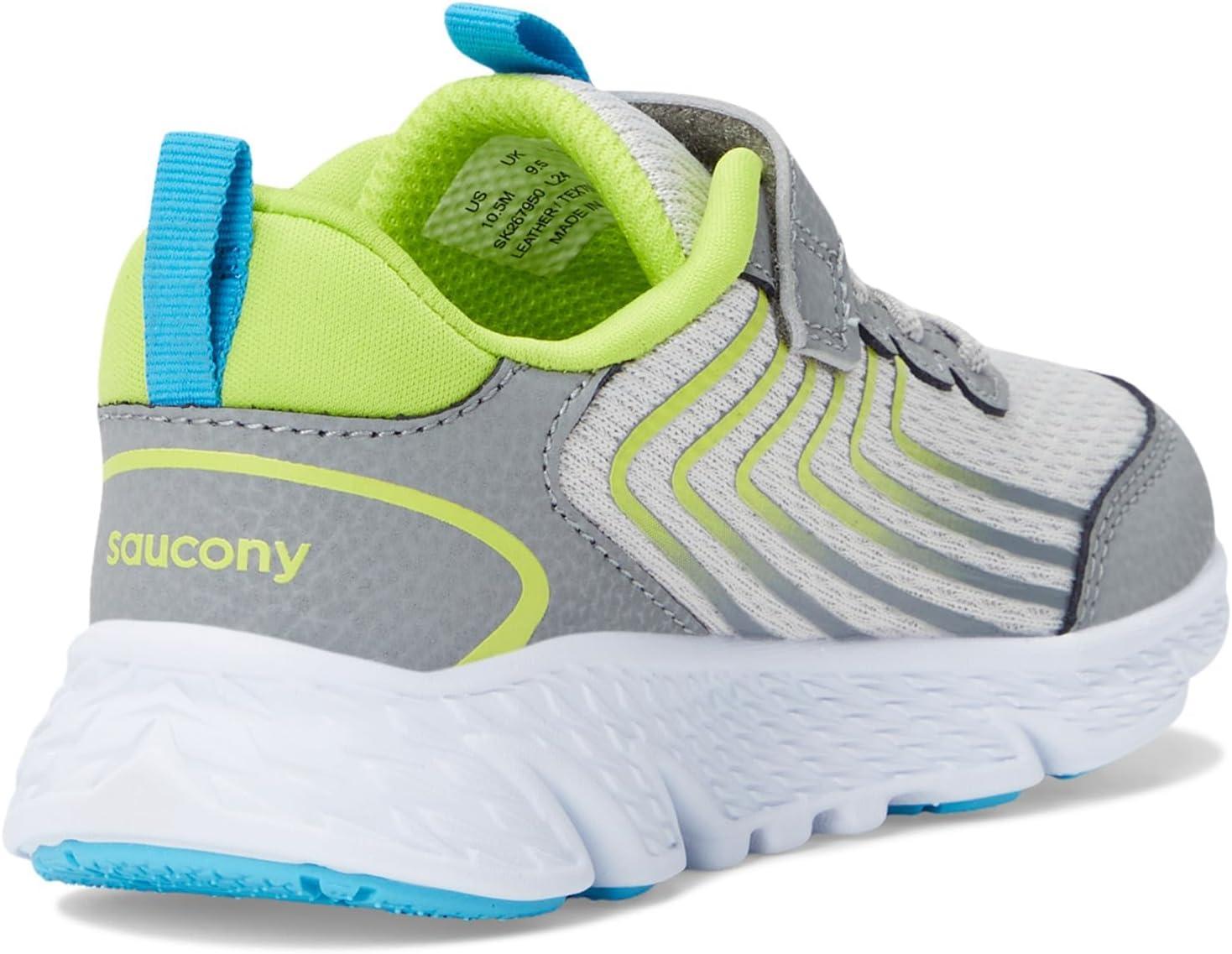 image:imageSaucony Kids Wind 30 Alternative ClosureGreyGreen