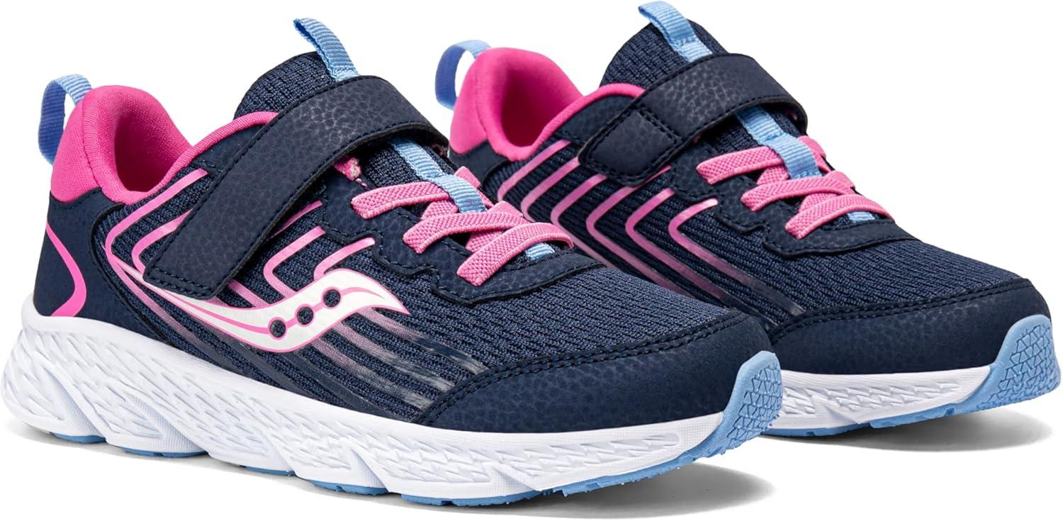 image:imageSaucony Kids Wind 30 Alternative ClosureNavyPink