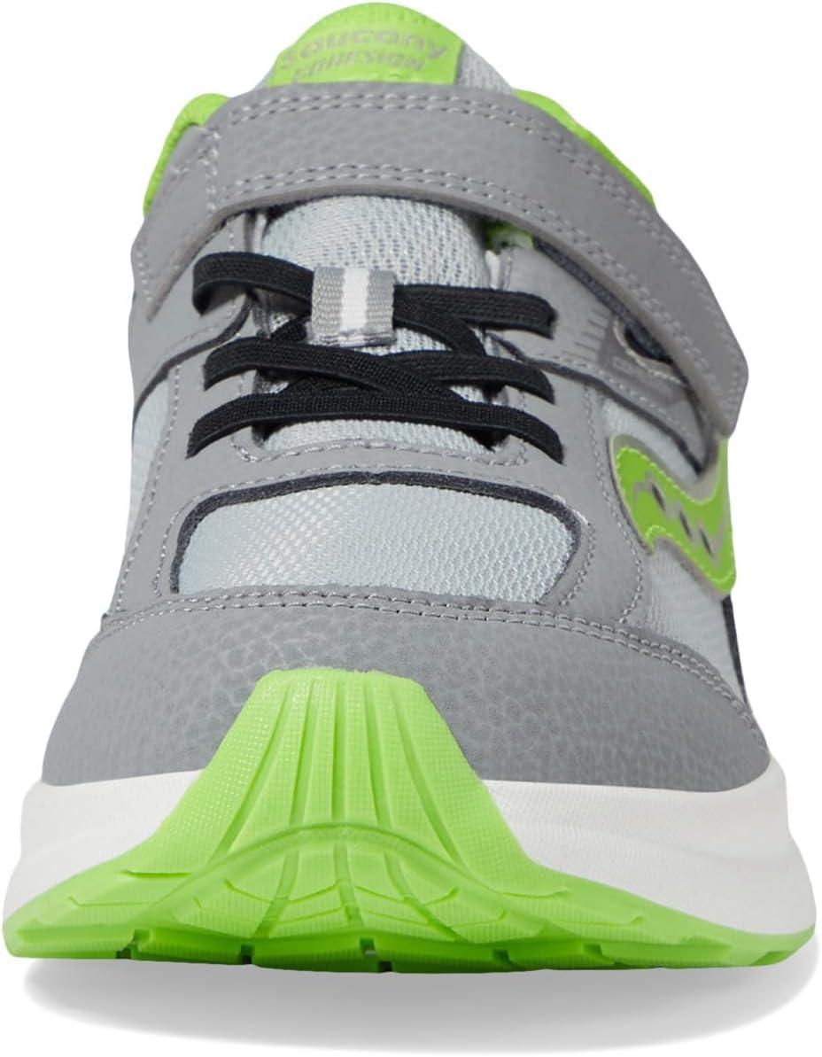 image:imageSaucony UnisexChild Cohesion Kdz Alternative ClosureBlackGreyGreen