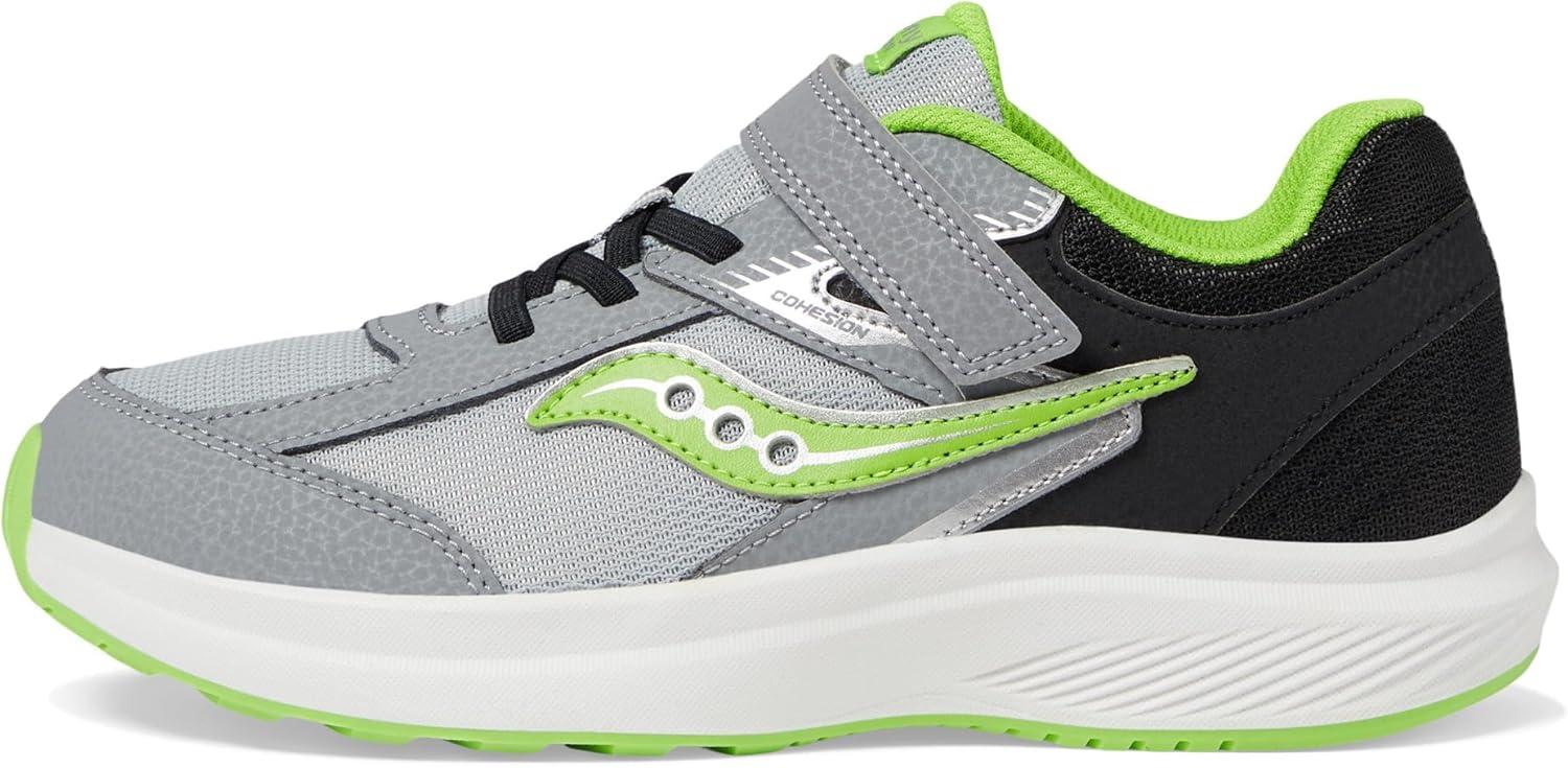 image:imageSaucony UnisexChild Cohesion Kdz Alternative ClosureBlackGreyGreen