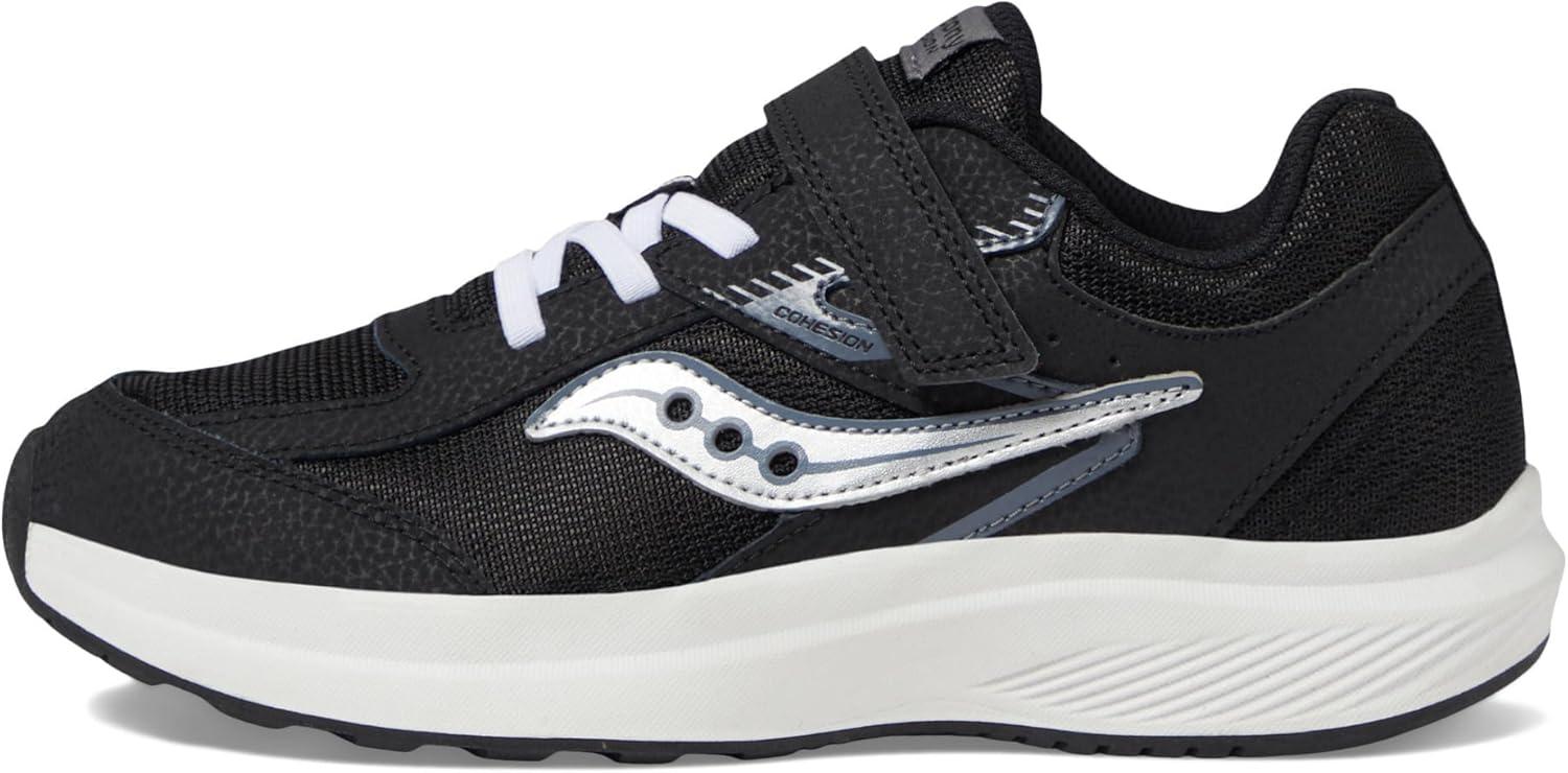 image:imageSaucony UnisexChild Cohesion Kdz Alternative ClosureBlackWhite