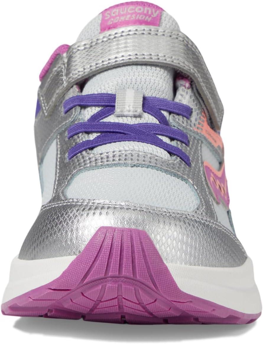 image:imageSaucony UnisexChild Cohesion Kdz Alternative ClosurePurpleSilverPink