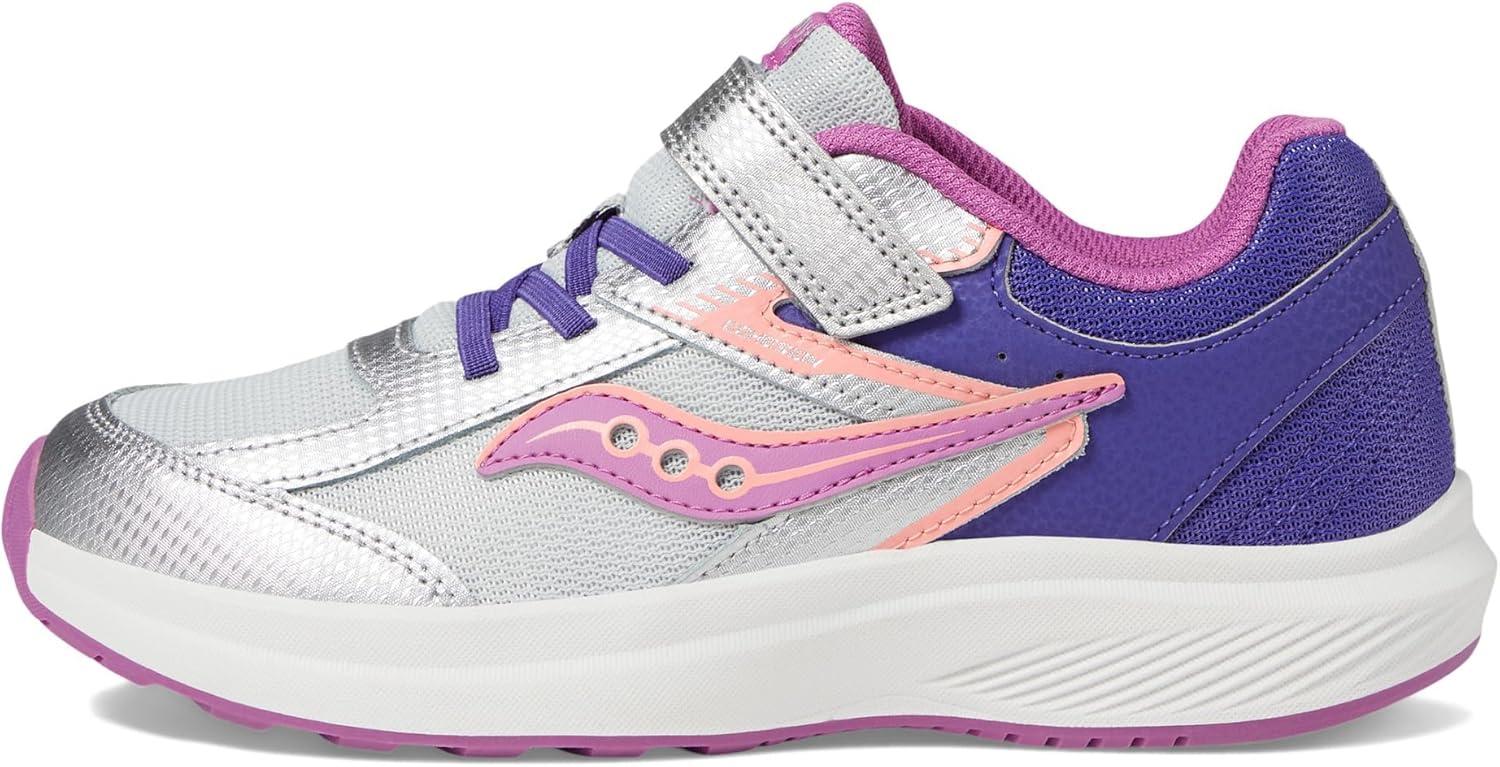image:imageSaucony UnisexChild Cohesion Kdz Alternative ClosurePurpleSilverPink