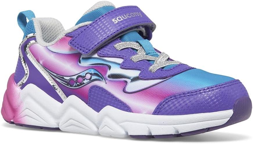 image:imageSaucony UnisexChild Cohesion Kdz Alternative ClosureTealPurpleChrome