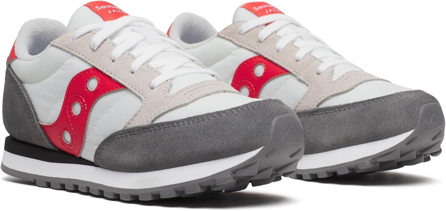 image:imageSaucony UnisexChild Cohesion Kdz Alternative ClosureWhiteGreyRed
