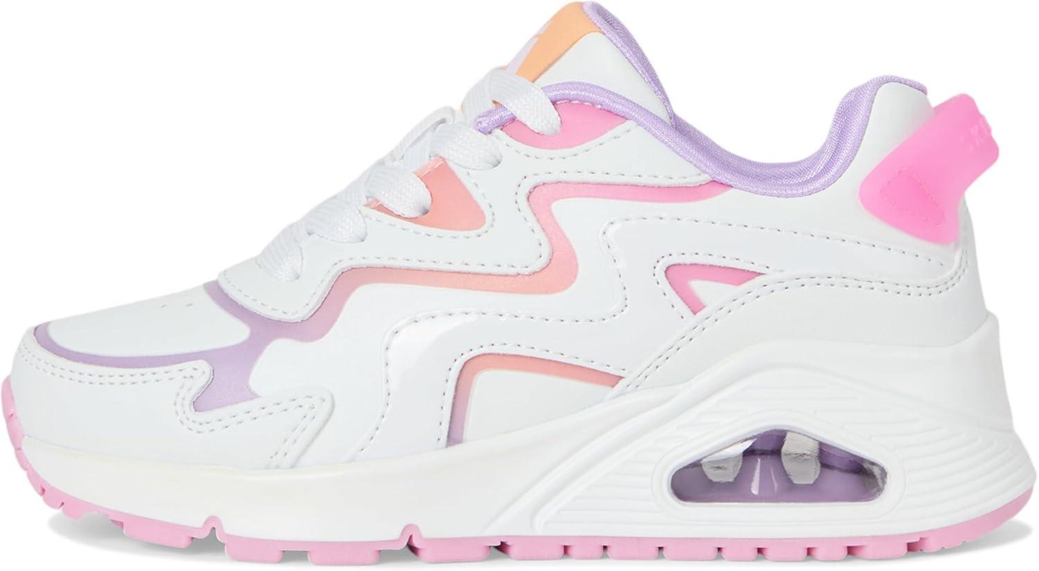 image:imageSkechers Womens Uno Gen1 310317l Little KidBig KidWhiteLavendarPink