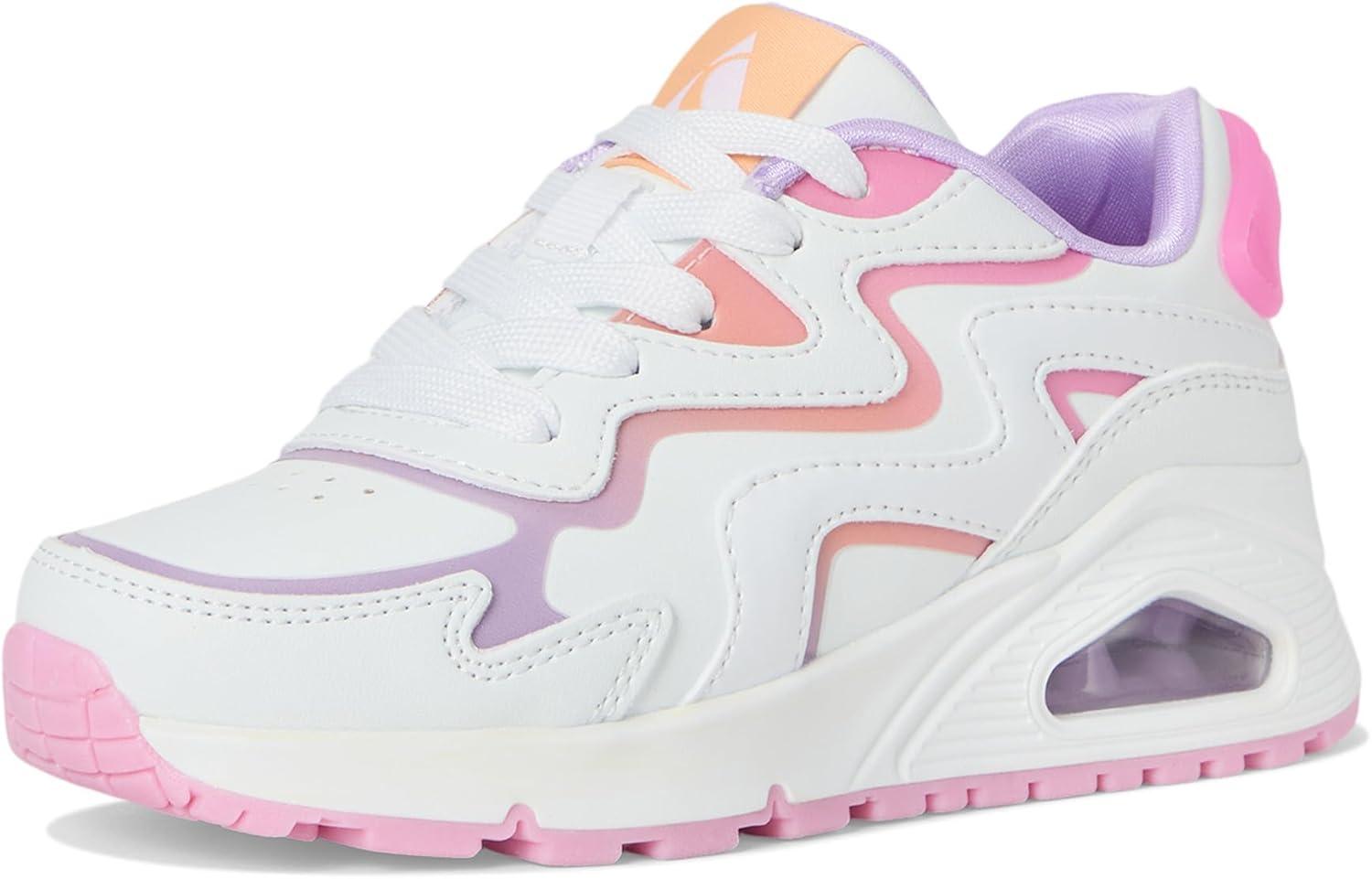 image:imageSkechers Womens Uno Gen1 310317l Little KidBig KidWhiteLavendarPink