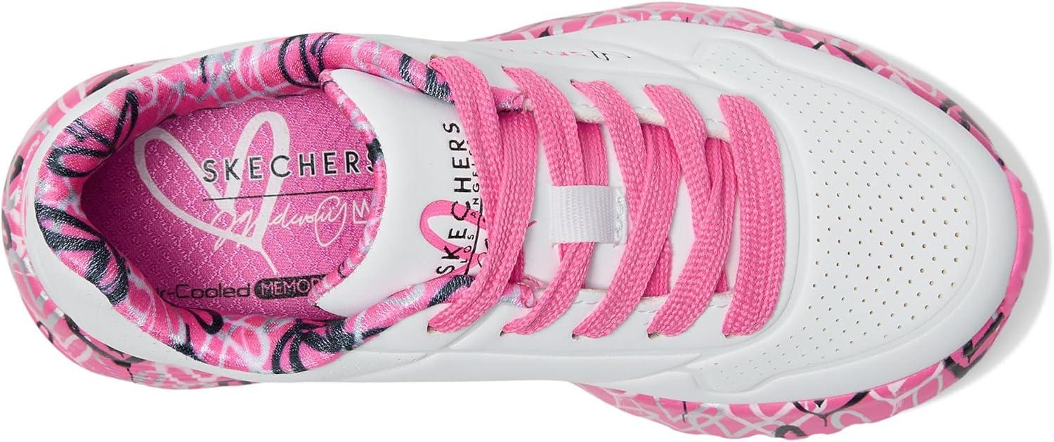 image:imageSkechers Womens Uno Lite Lovely Luv 314976l Little KidBig KidWhiteHot Pink