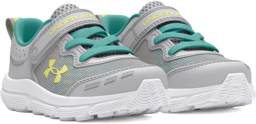 image:imageUnder Armour Boys Infant Assert 10 Alternate Closure102 Halo GrayRadial TurquoiseSonic Yellow