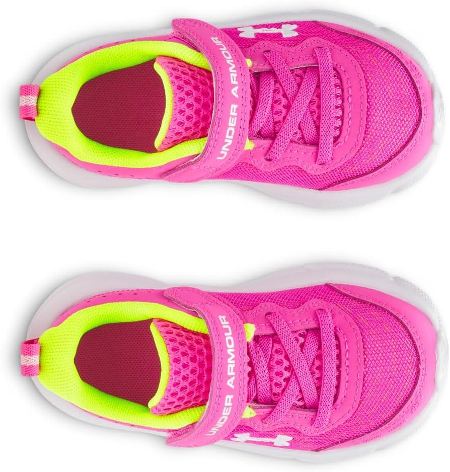 image:imageUnder Armour Boys Infant Assert 10 Alternate Closure652 Rebel PinkHigh Vis YellowWhite