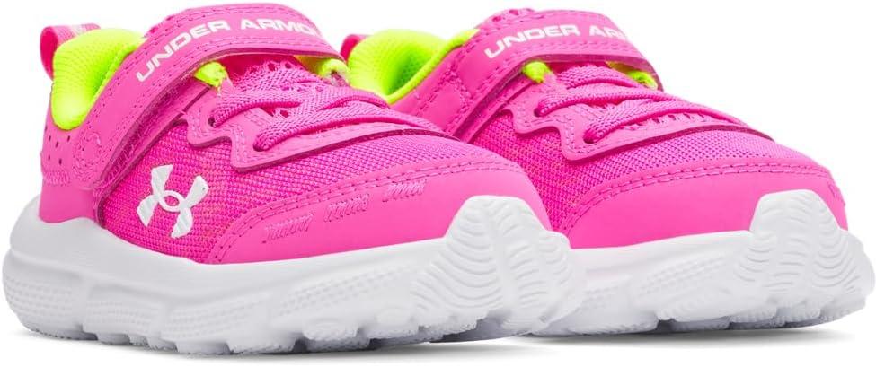 image:imageUnder Armour Boys Infant Assert 10 Alternate Closure652 Rebel PinkHigh Vis YellowWhite