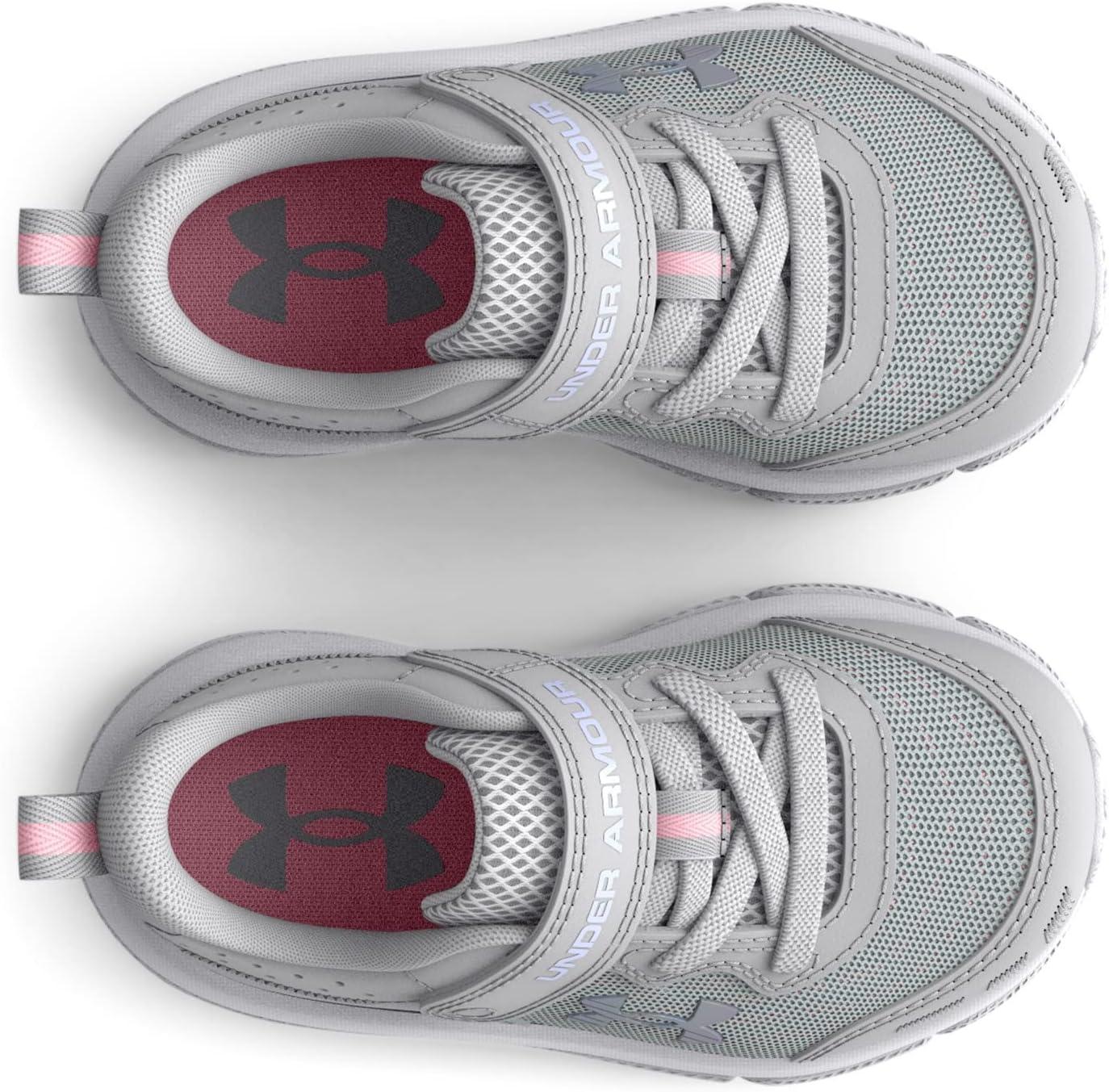 image:imageUnder Armour Boys Infant Assert 10 Alternate ClosureHalo GrayPink SugarIridescent
