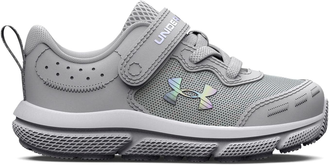 image:imageUnder Armour Boys Infant Assert 10 Alternate ClosureHalo GrayPink SugarIridescent