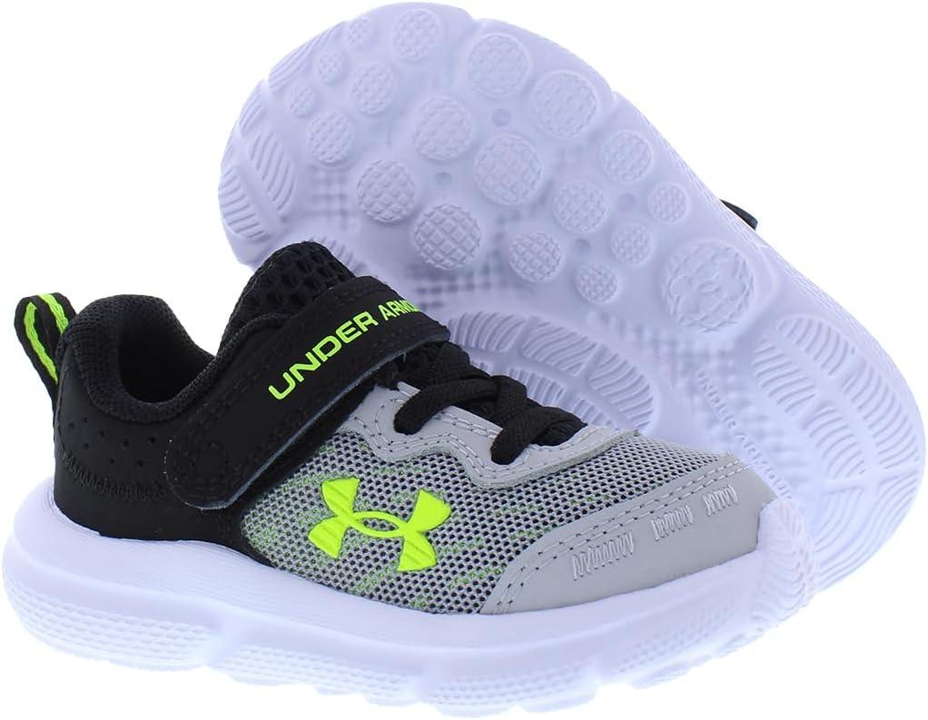 image:imageUnder Armour Boys Infant Assert 10 Alternate ClosureMod GreyBlackHigh Vis Yellow