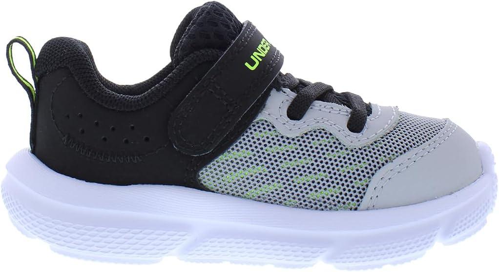 image:imageUnder Armour Boys Infant Assert 10 Alternate ClosureMod GreyBlackHigh Vis Yellow