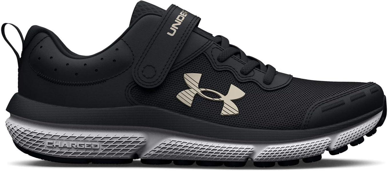 image:imageUnder Armour Girls Pre School Assert 10 Alternate Closure001 BlackBlackMetallic Gold