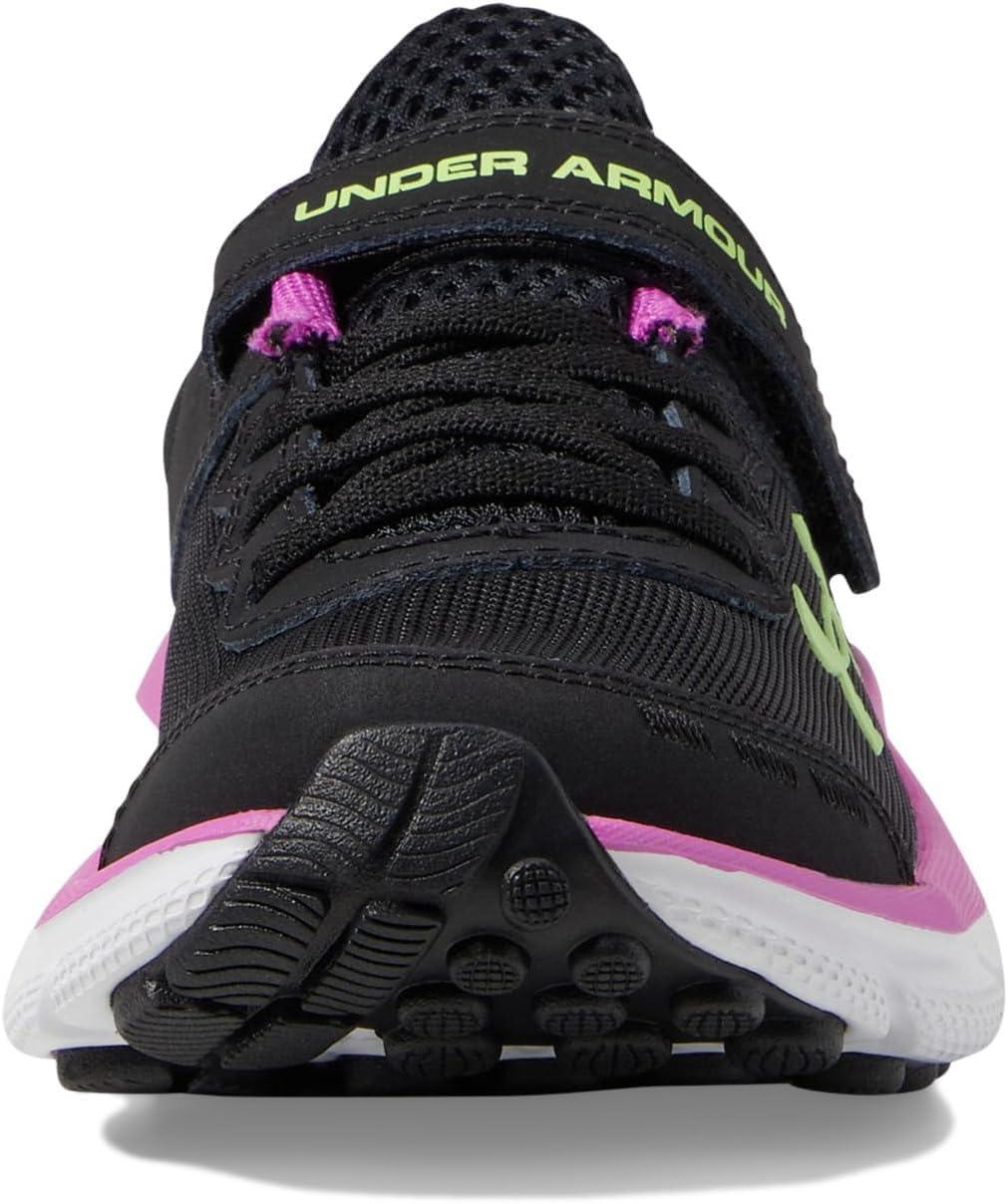 image:imageUnder Armour Girls Pre School Assert 10 Alternate Closure002 BlackVivid MagentaMorph Green