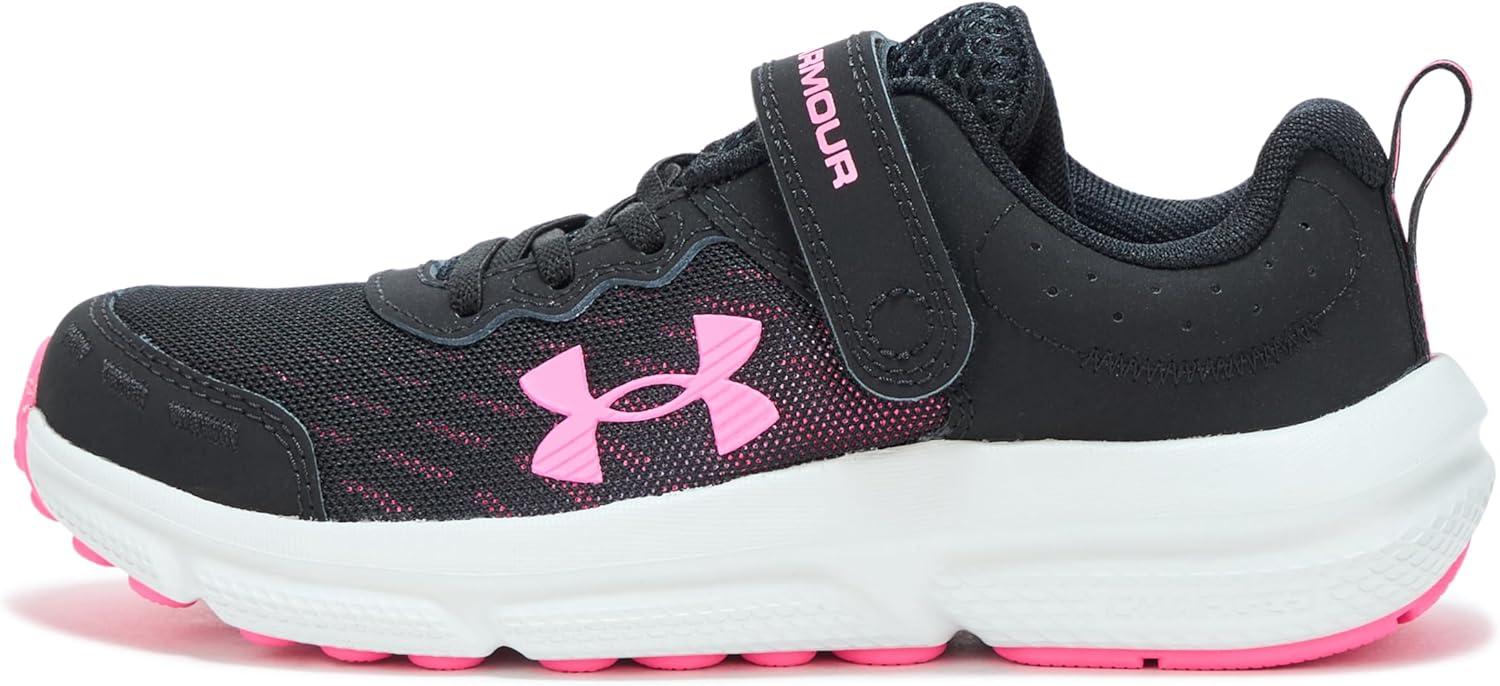 image:imageUnder Armour Girls Pre School Assert 10 Alternate Closure003 BlackAero PinkAero Pink