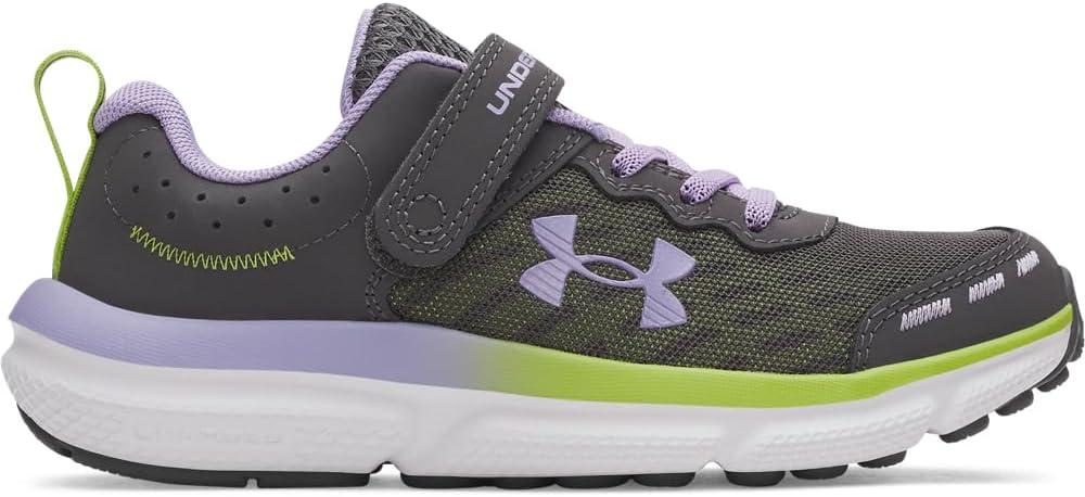 image:imageUnder Armour Girls Pre School Assert 10 Alternate Closure025 CastlerockGreen VibeTransparent