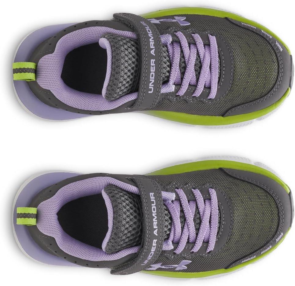 image:imageUnder Armour Girls Pre School Assert 10 Alternate Closure025 CastlerockGreen VibeTransparent