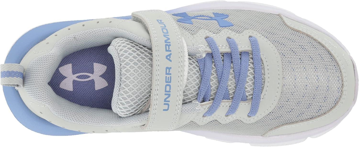 image:imageUnder Armour Girls Pre School Assert 10 Alternate Closure101 Mod GrayNebula PurpleBaja Blue