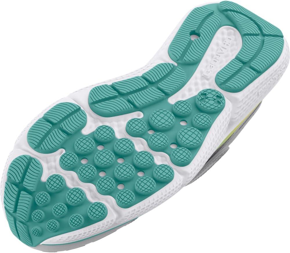 image:imageUnder Armour Girls Pre School Assert 10 Alternate Closure102 Halo GrayRadial TurquoiseSonic Yellow