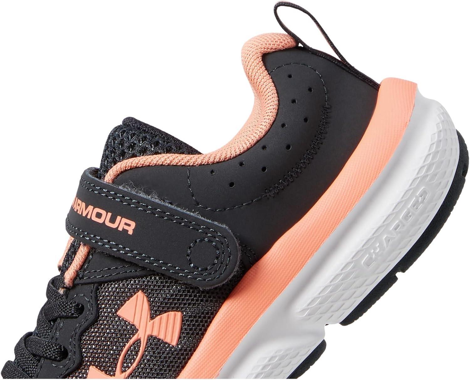image:imageUnder Armour Girls Pre School Assert 10 Alternate Closure103 AnthraciteWhiteFlare Orange