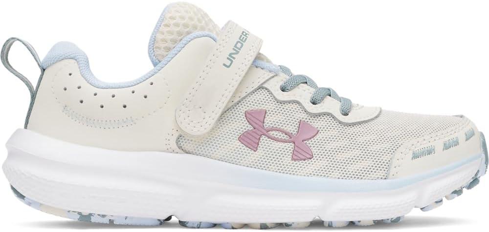 image:imageUnder Armour Girls Pre School Assert 10 Alternate Closure279 StoneNimbus BlueMetallic Tourmaline Pink