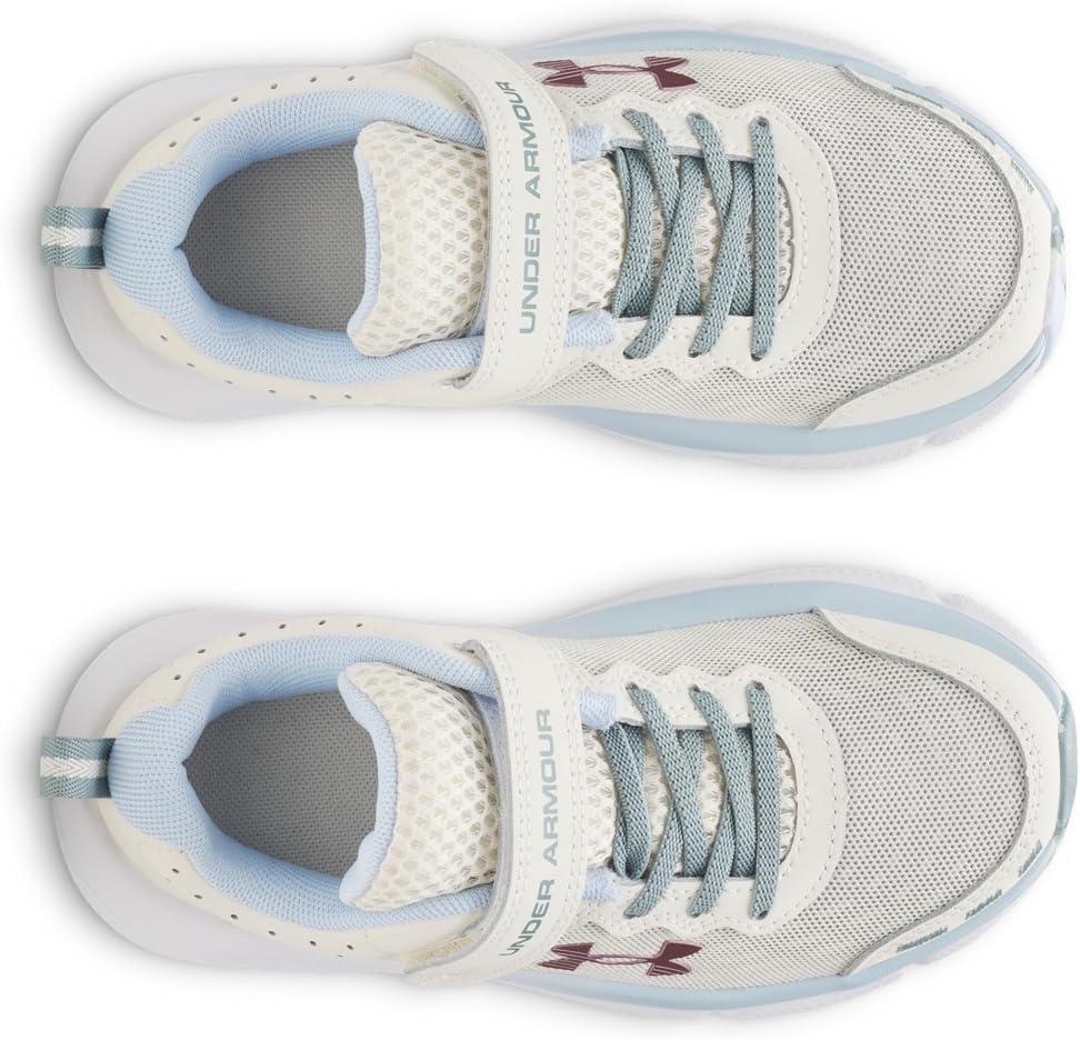 image:imageUnder Armour Girls Pre School Assert 10 Alternate Closure279 StoneNimbus BlueMetallic Tourmaline Pink