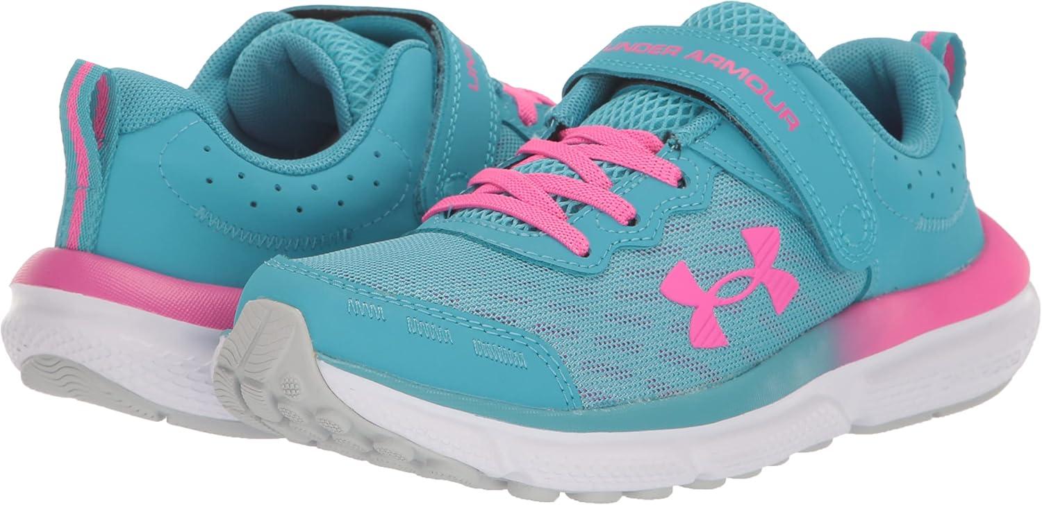 image:imageUnder Armour Girls Pre School Assert 10 Alternate Closure400 Glacier BlueHalo GrayRebel Pink