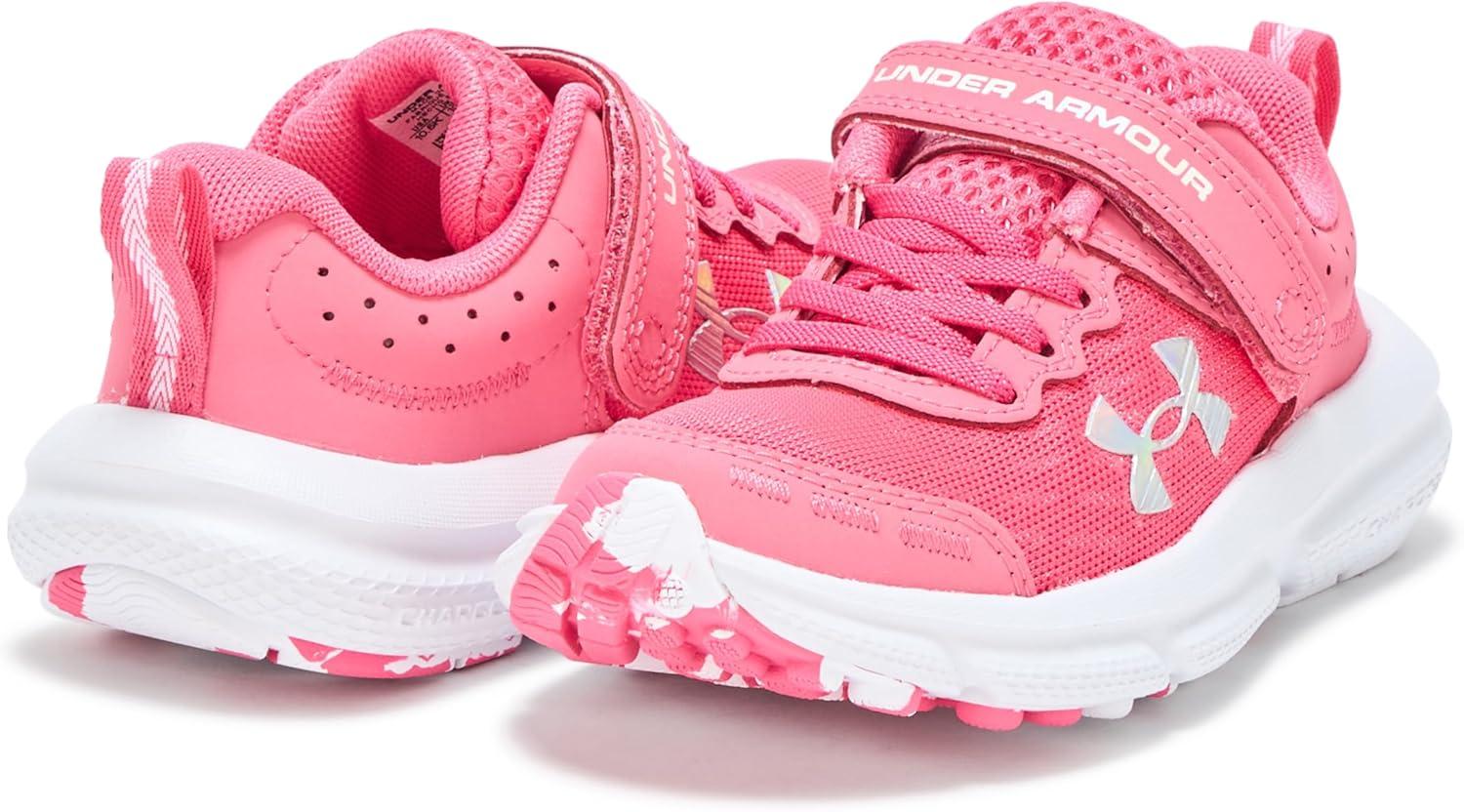 image:imageUnder Armour Girls Pre School Assert 10 Alternate Closure672 Super PinkWhiteIridescent
