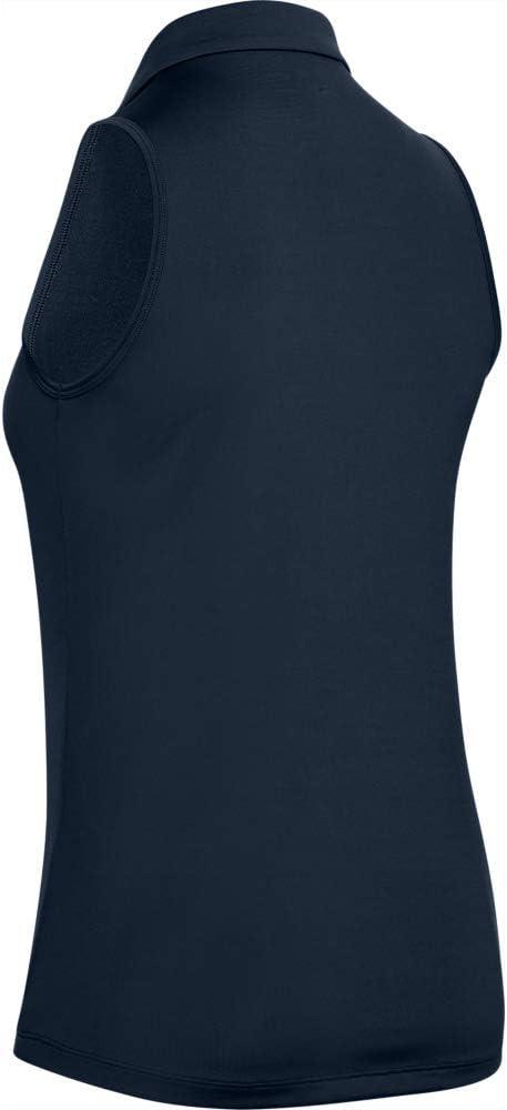 image:imageUnder Armour Womens Zinger Sleeveless Golf PoloAcademy Blue 408Academy Blue
