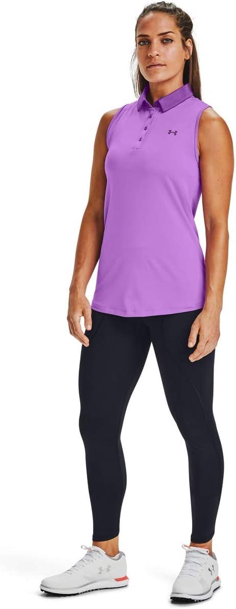 image:imageUnder Armour Womens Zinger Sleeveless Golf PoloExotic Bloom 568Baltic Plum