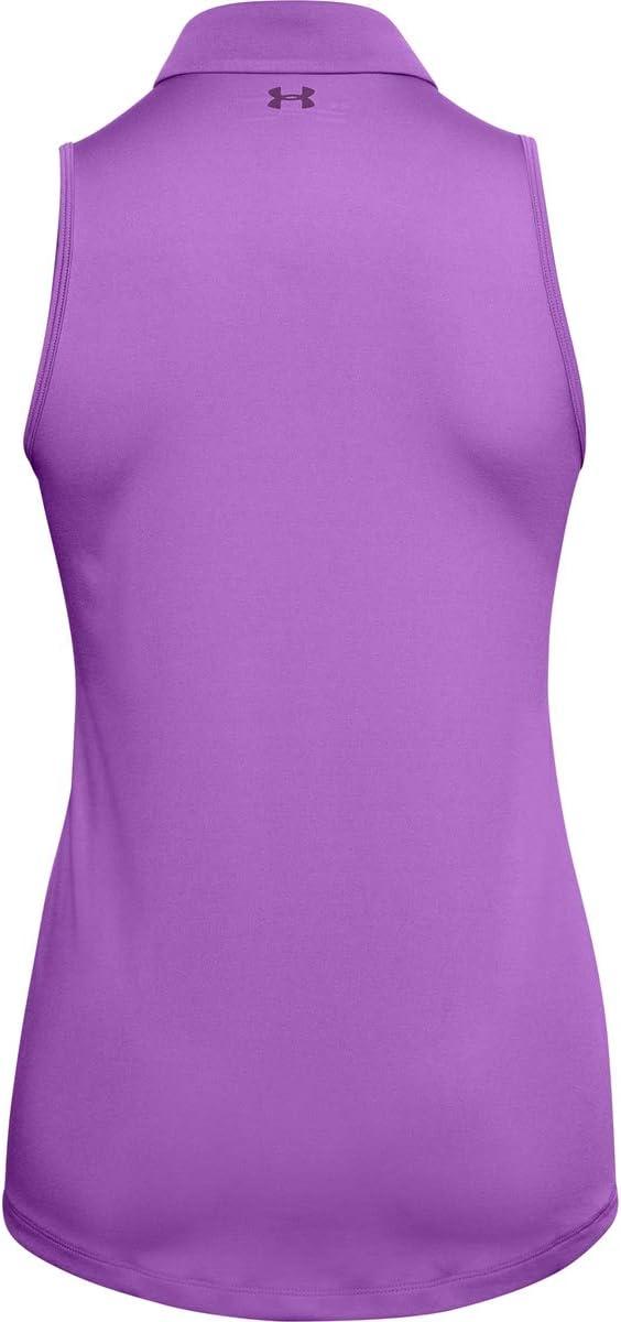 image:imageUnder Armour Womens Zinger Sleeveless Golf PoloExotic Bloom 568Baltic Plum