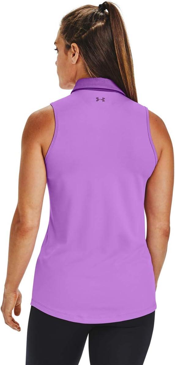 image:imageUnder Armour Womens Zinger Sleeveless Golf PoloExotic Bloom 568Baltic Plum