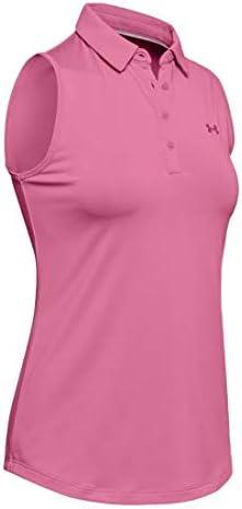 image:imageUnder Armour Womens Zinger Sleeveless Golf PoloLipstick 691Black