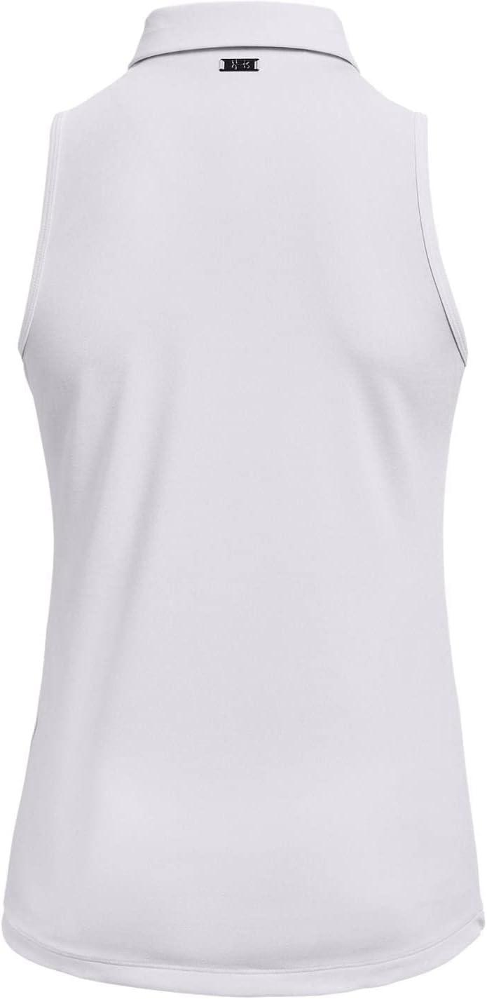 image:imageUnder Armour Womens Zinger Sleeveless Golf PoloWhite 101White