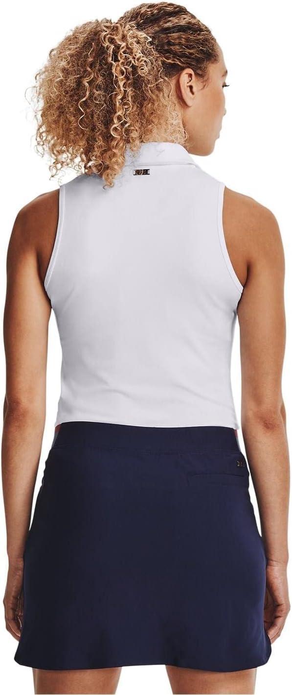image:imageUnder Armour Womens Zinger Sleeveless Golf PoloWhite 101White