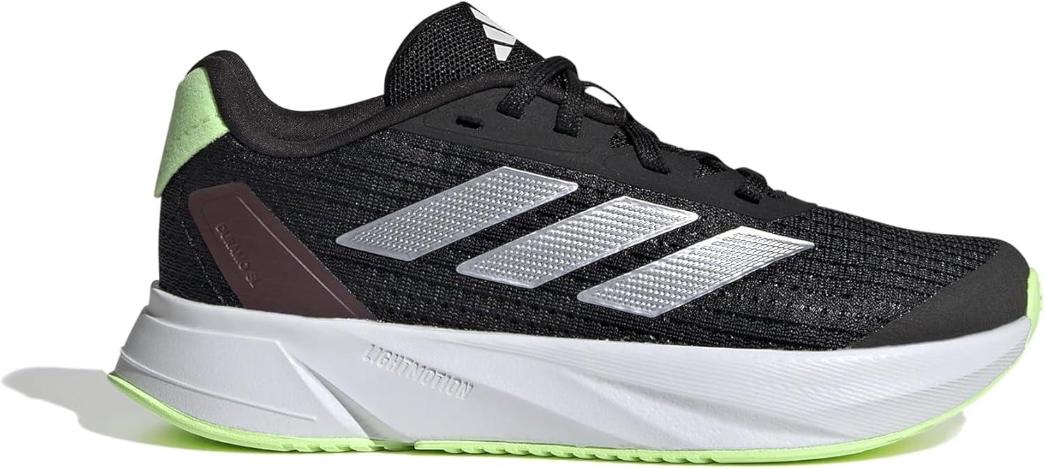 image:imageadidas Kids Boys Duramo Sl2 Lace Up Sneakers Shoes Casual BlackBlackZero MetallicGreen Spark