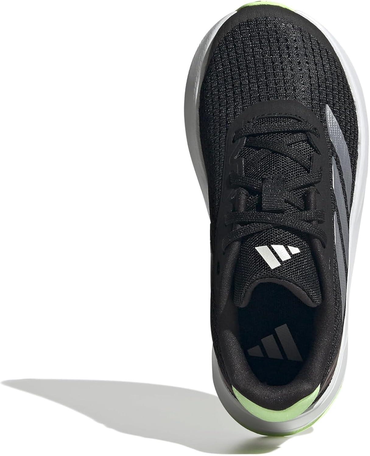 image:imageadidas Kids Boys Duramo Sl2 Lace Up Sneakers Shoes Casual BlackBlackZero MetallicGreen Spark