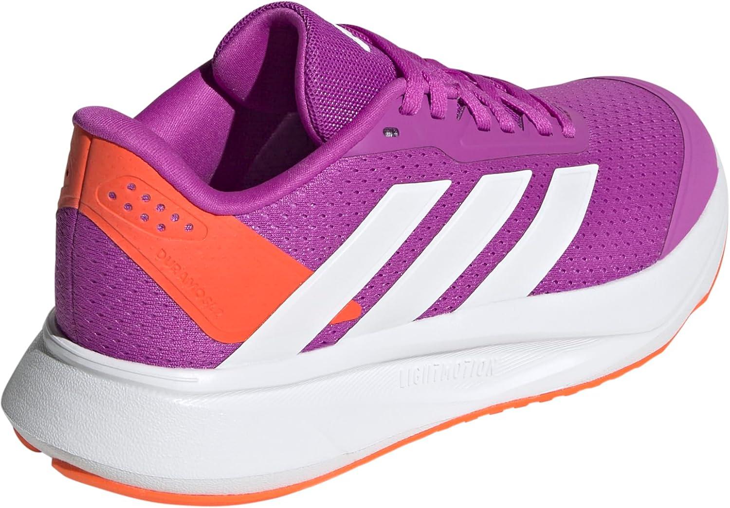 image:imageadidas Kids Boys Duramo Sl2 Lace Up Sneakers Shoes Casual BlackPurple BurstWhiteImpact Orange