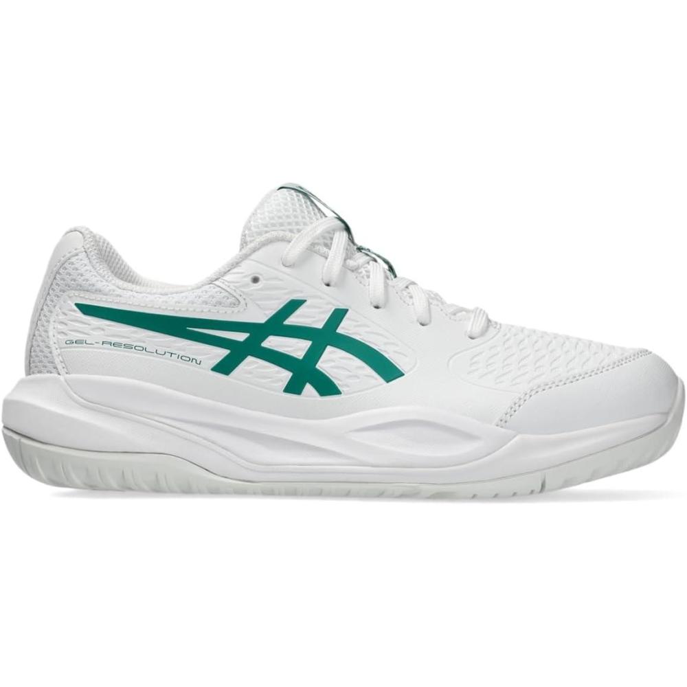 image:imageASICS Kids GelResolution X Grade School Tennis ShoesWhitePitch Green
